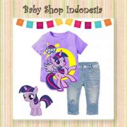 setelan ponny ungu  large